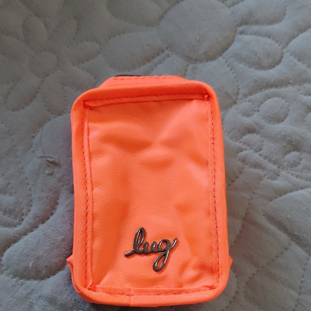 Lug Vibrant Orange Mini Keychain Pouch (Very New)